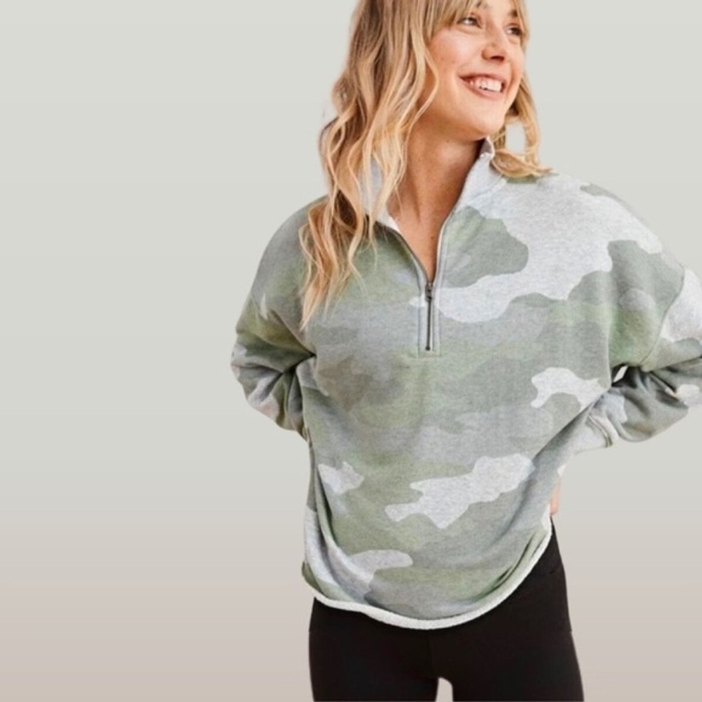 aerie Sunday Soft Oversized 1/4 Zip